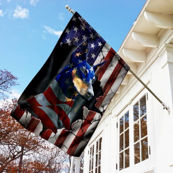 Patriotic Doberman Pinscher: American Flag Design - Image 7