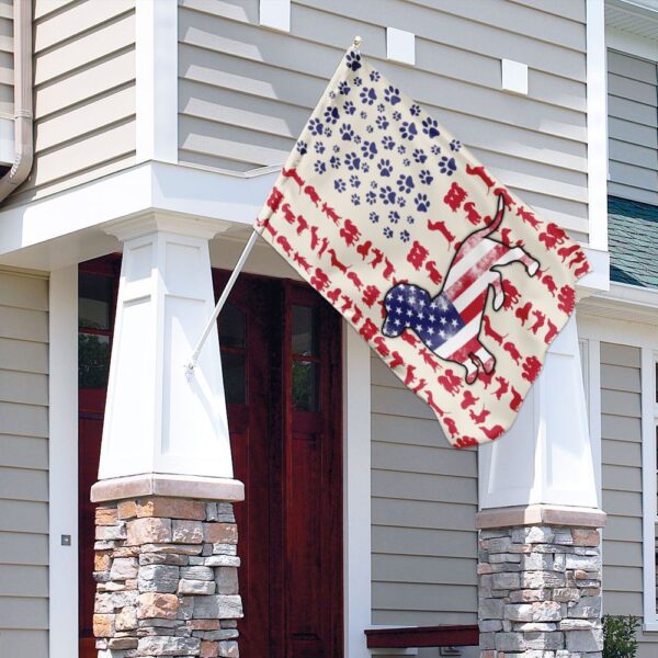 Dog Dachshund Celebrate Fourth Of July Independent Day Flag DDH1571F - Image 4