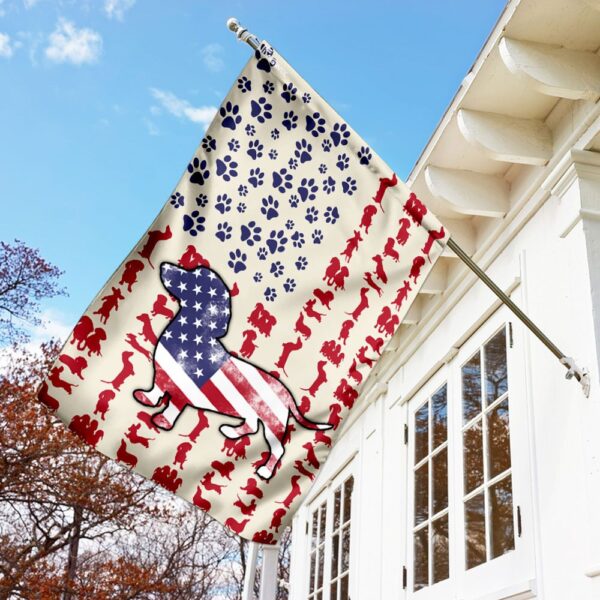 Dog Dachshund Celebrate Fourth Of July Independent Day Flag DDH1571F - Image 2