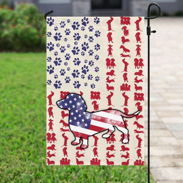 Dog Dachshund Celebrate Fourth Of July Independent Day Flag DDH1571F - Image 6