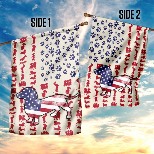 Dog Dachshund Celebrate Fourth Of July Independent Day Flag DDH1571F - Image 5