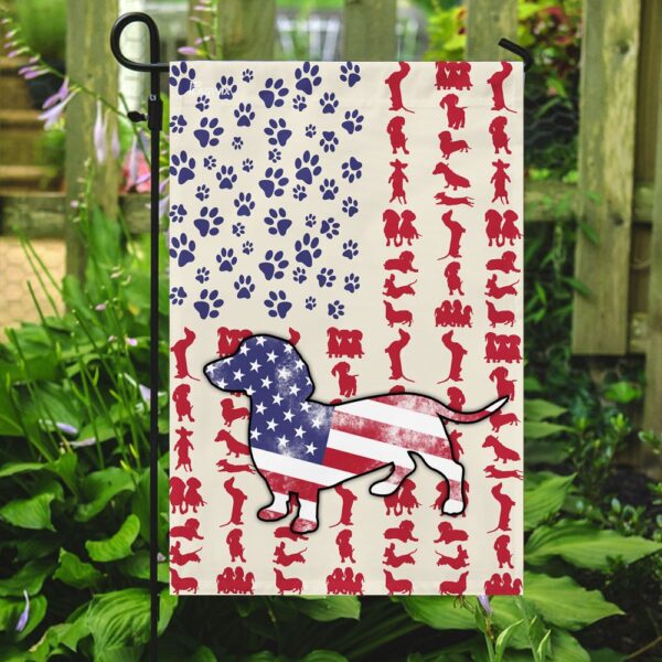 Dog Dachshund Celebrate Fourth Of July Independent Day Flag DDH1571F - Image 7