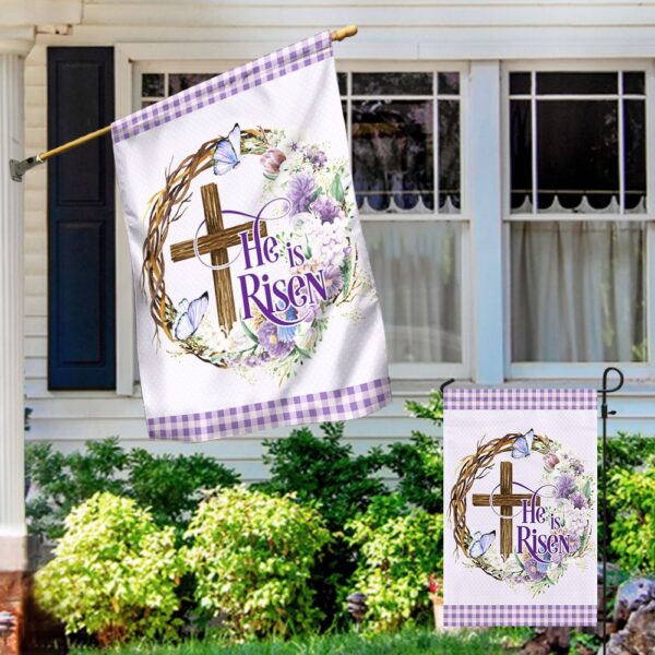 Easter Cross Flag "He Is Risen" - MLN949F - Image 5