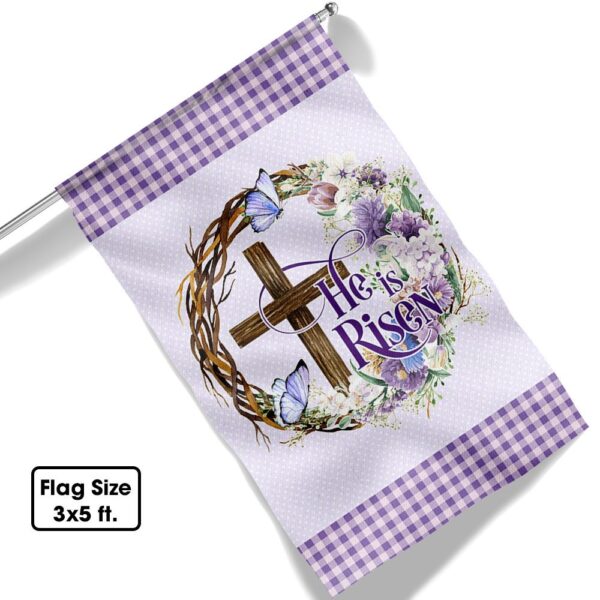 Easter Cross Flag "He Is Risen" - MLN949F - Image 6