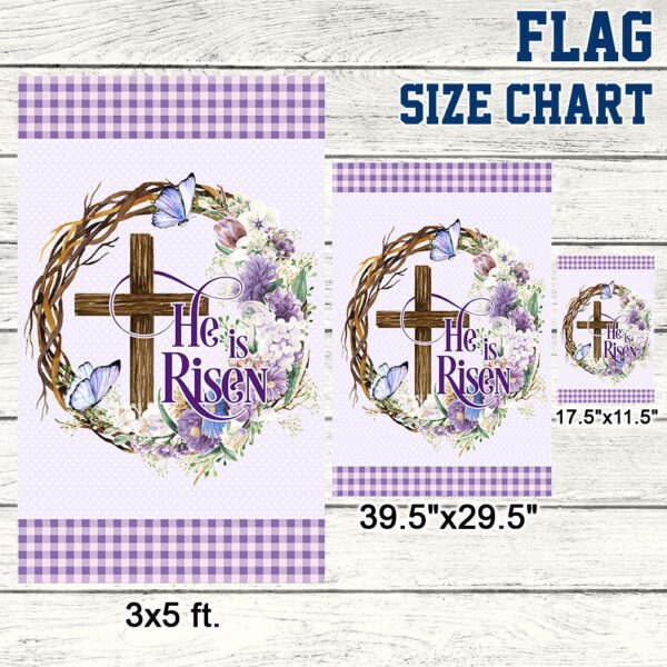 Easter Cross Flag "He Is Risen" - MLN949F - Image 7
