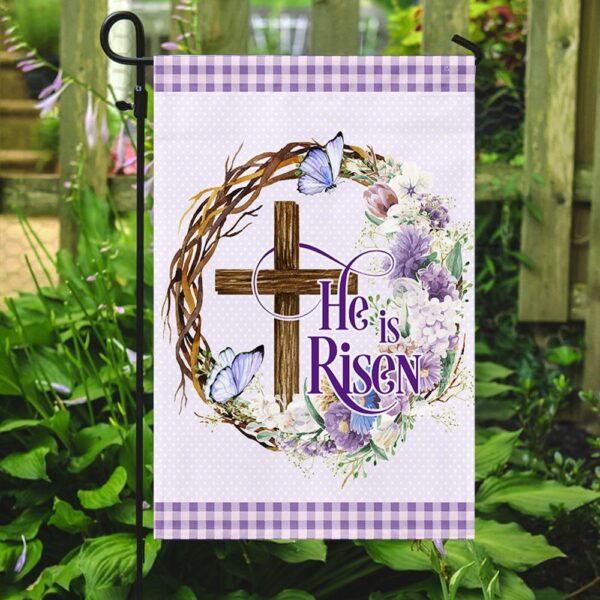 Easter Cross Flag "He Is Risen" - MLN949F - Image 3