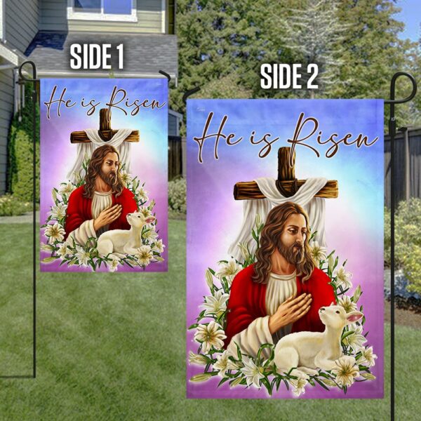He Is Risen Easter Flag | Cross TQN928F - Image 5