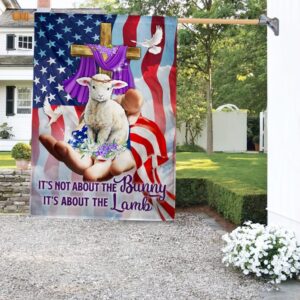 Easter Lamb Flag: Celebrate Easter Faith, TQN1006F