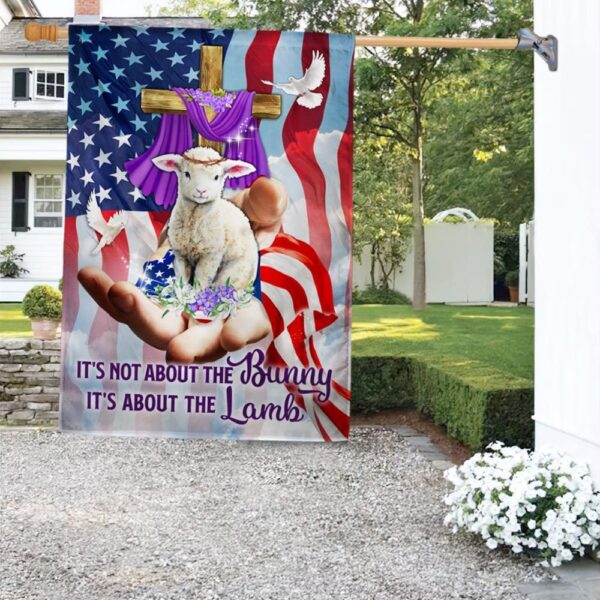 Easter Lamb Flag: Celebrate Easter Faith, TQN1006F