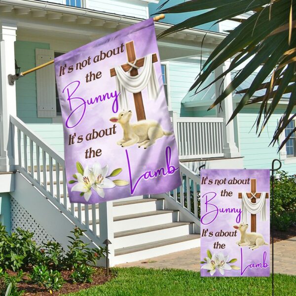 Easter Lamb Flag: Celebrate Easter Faith, TQN996F - Image 4