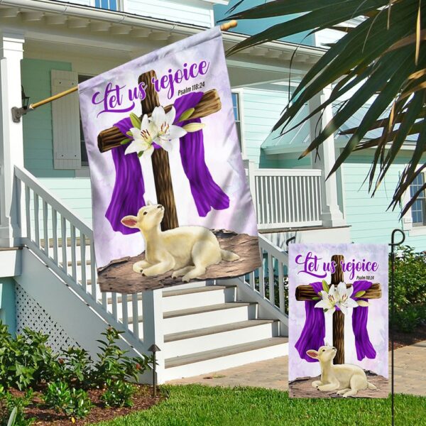 Easter Lamb & Lily Flag: Let Us Rejoice (TQN980F) - Image 4