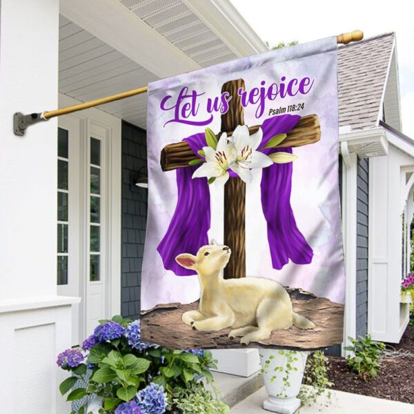 Easter Lamb & Lily Flag: Let Us Rejoice (TQN980F)