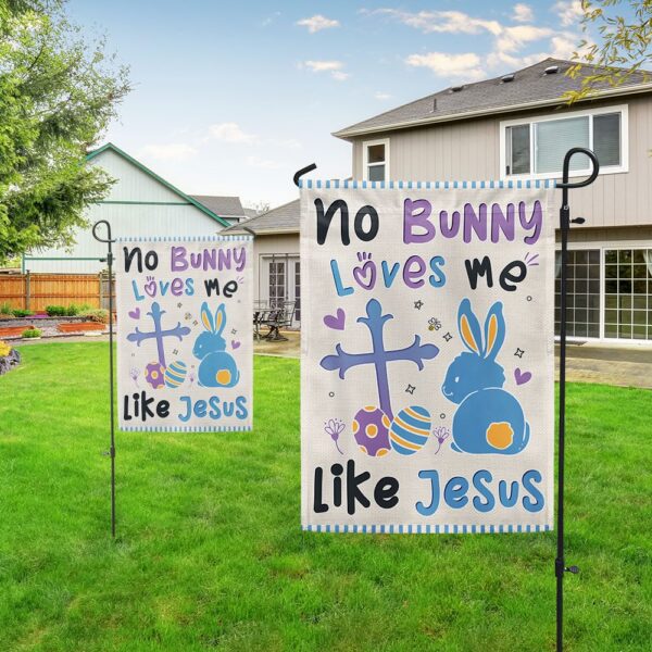 Easter Flag: Jesus Loves Me More Than Bunnies - TQN997F - Image 5