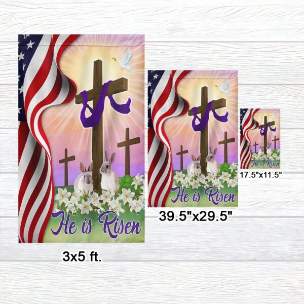 He Is Risen Easter Cross Flag | MLN945F - Image 7