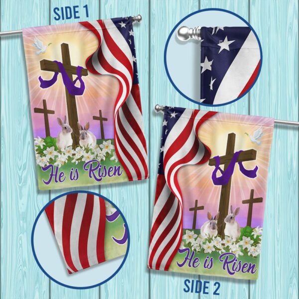 He Is Risen Easter Cross Flag | MLN945F - Image 2