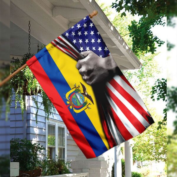 Ecuador USA Flag QNK464F - Image 3