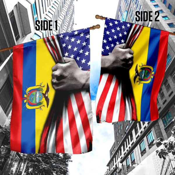 Ecuador USA Flag QNK464F - Image 5