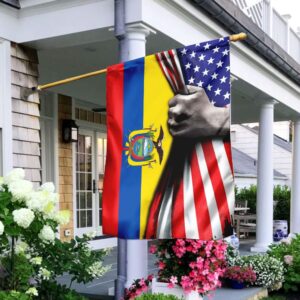 Ecuador USA Flag QNK464F