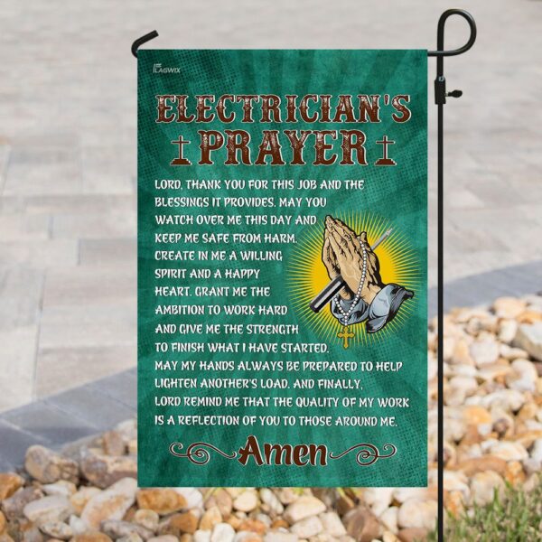 Electrician's Prayer Flag: LHA739F - Safety, Faith & Work - Image 8