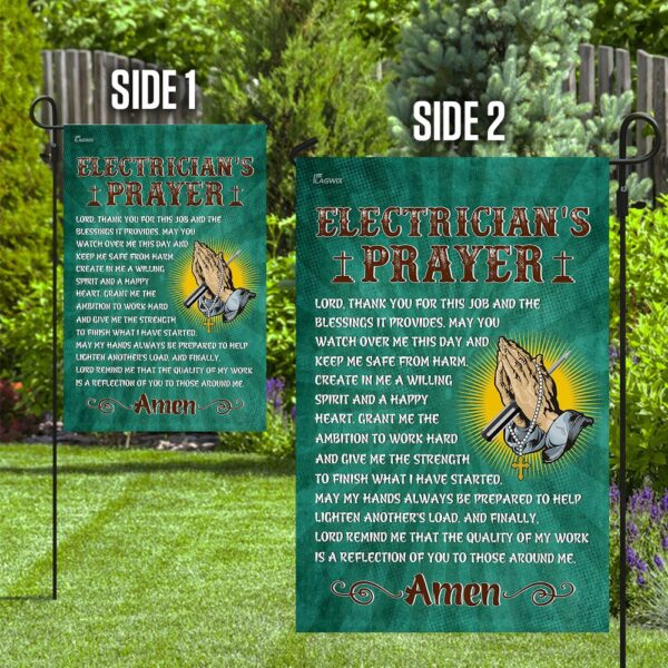 Electrician's Prayer Flag: LHA739F - Safety, Faith & Work - Image 10