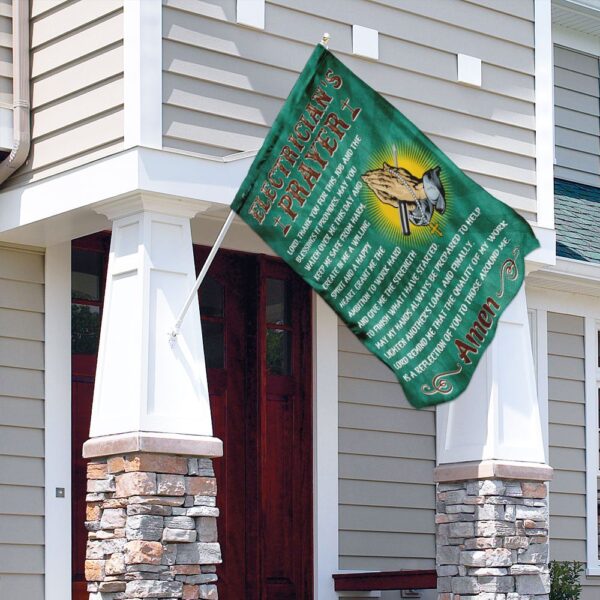 Electrician's Prayer Flag: LHA739F - Safety, Faith & Work - Image 4