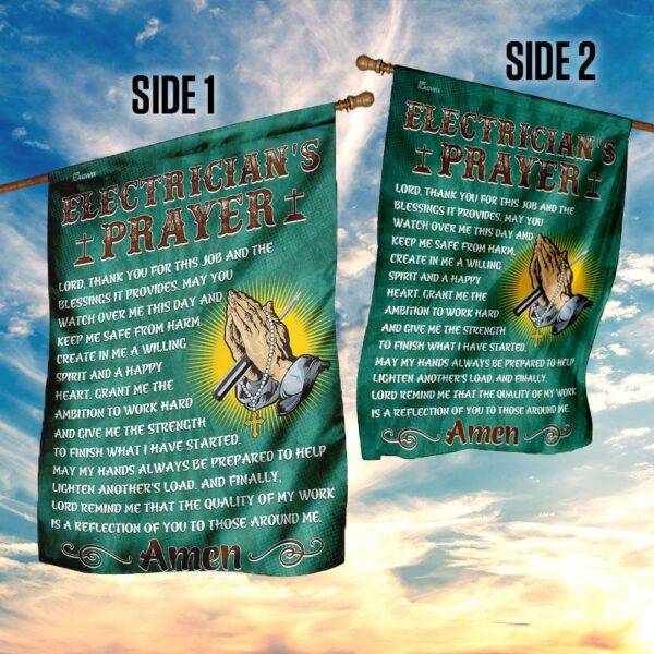 Electrician's Prayer Flag: LHA739F - Safety, Faith & Work - Image 5