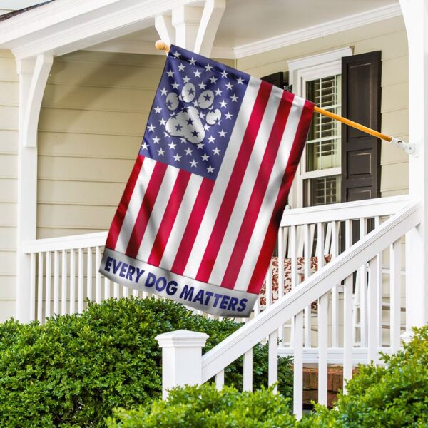 Every Dog Matters: American Flag Dog Bandana - Image 2
