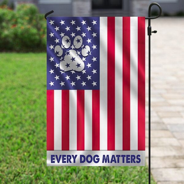 Every Dog Matters: American Flag Dog Bandana - Image 6
