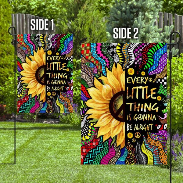 Every Little Thing Is Gonna Be Alright Hippie Flag - Image 5