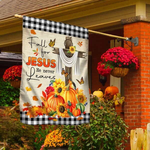 Fall For Jesus Halloween Flag: Faith & Festive Decor - Image 2