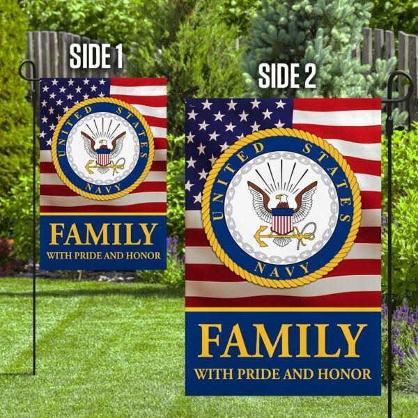 Navy Family Pride Garden Flag: Honor & Patriotism - Image 3