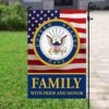 Navy Family Pride Garden Flag: Honor & Patriotism
