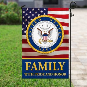 Navy Family Pride Garden Flag: Honor & Patriotism