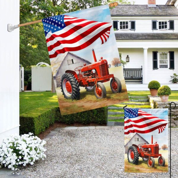 Farmer Tractor Flag T-Shirt: Life's Better on the Farm - Image 4