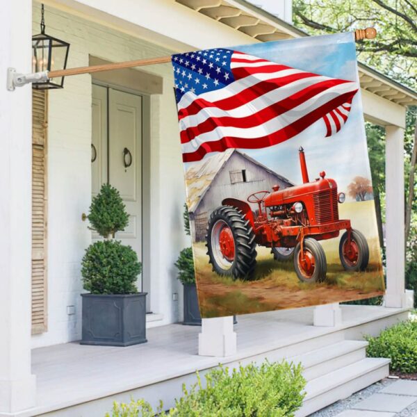 Farmer Tractor Flag T-Shirt: Life's Better on the Farm