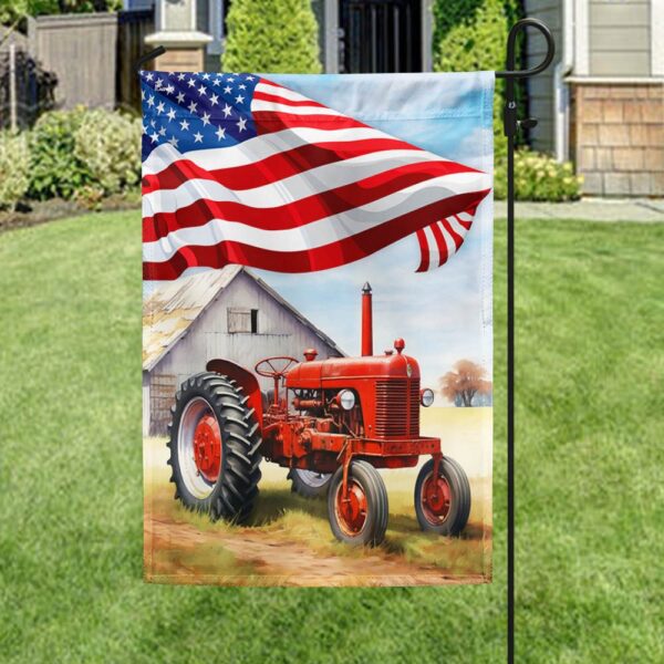 Farmer Tractor Flag T-Shirt: Life's Better on the Farm - Image 3