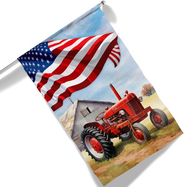 Farmer Tractor Flag T-Shirt: Life's Better on the Farm - Image 6