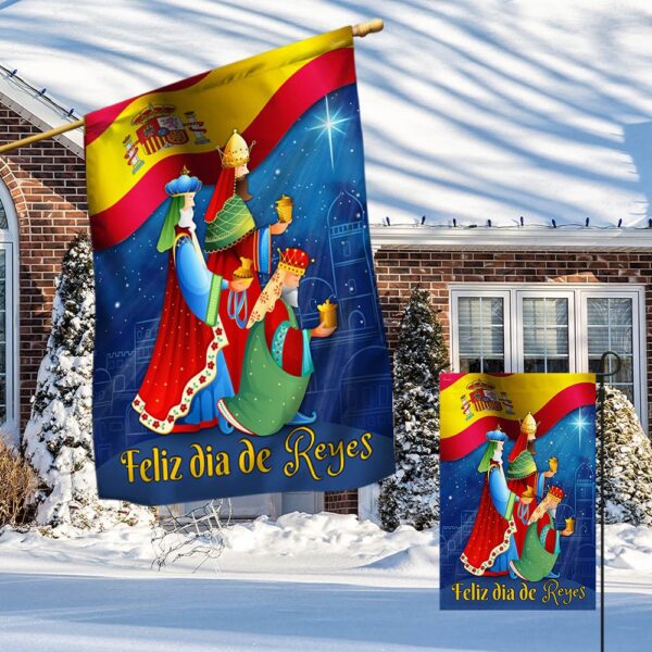 Feliz Día de Reyes Spain Flag: Three Kings Day Decorations MLN791F - Image 4