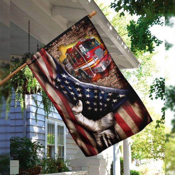 Firefighter Fire Truck Flag THN2209F: Show Your Support - Image 3