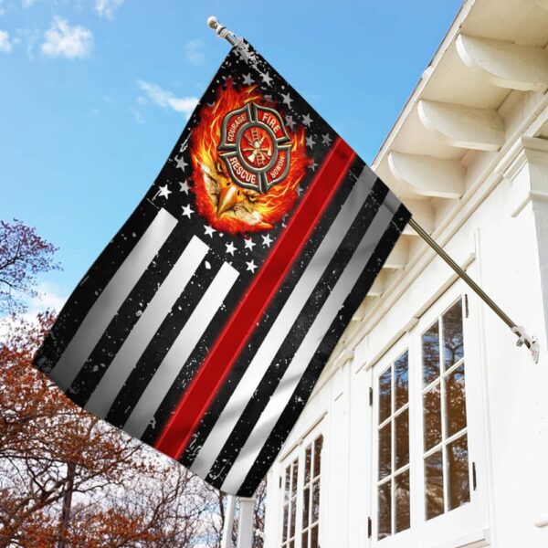 Thin Red Line Firefighter Flag: Support Our Heroes - Image 2
