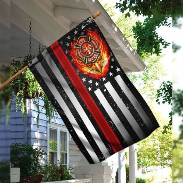 Thin Red Line Firefighter Flag: Support Our Heroes - Image 3