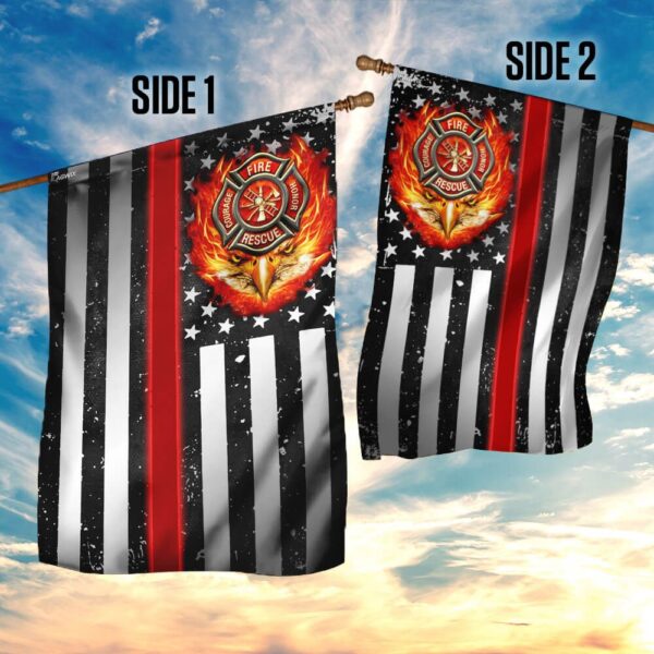 Thin Red Line Firefighter Flag: Support Our Heroes - Image 5