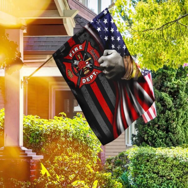 American Flag Firefighter Patch: Show Your Support - Image 2
