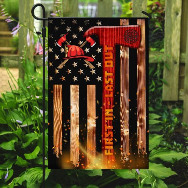 American Flag Firefighter Helmet | PSL179F - Image 2