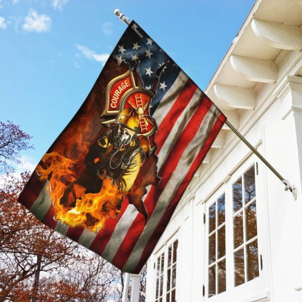 American Firefighter Flag: THB2143F - US Fire Dept. Banner - Image 2
