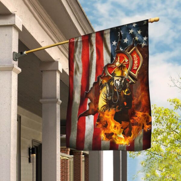 American Firefighter Flag: THB2143F - US Fire Dept. Banner
