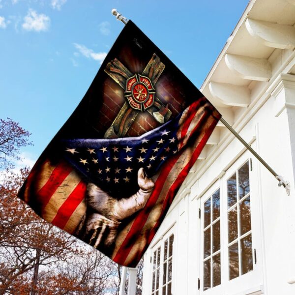 Firefighter Christian Cross Flag TLP02F - Image 2