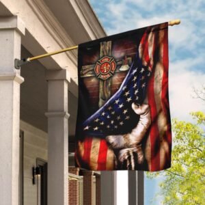 Firefighter Christian Cross Flag TLP02F