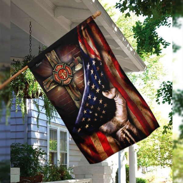 Firefighter Christian Cross Flag TLP02F - Image 3