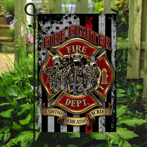 Firefighter Flag PSL178F: Durable & Proud American Made - Image 2